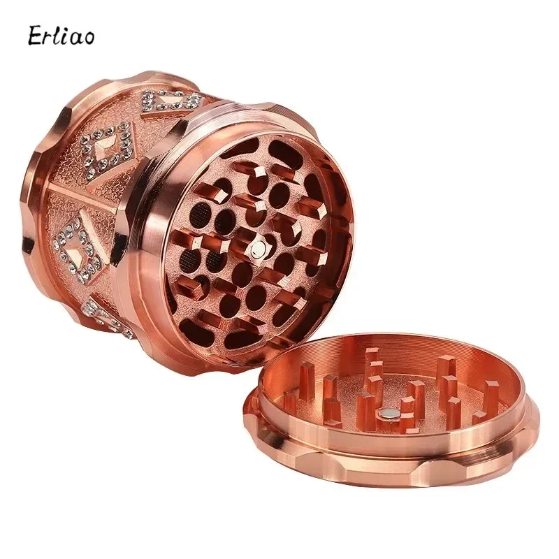 

60MM Vintage 4 Layers Herb Grinder Tobacco Grinder Spice Miller Crusher Zinc Alloy Smoke Accessories