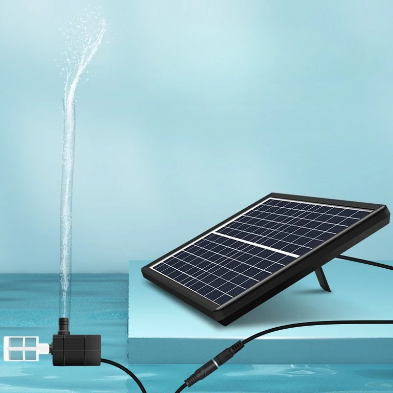 

10w Solar Water Pump Filter Fish Pond Submersible Solar Pump Oxygenate Circulation Pumps Outdoor Aquarium Water Filter Pumps