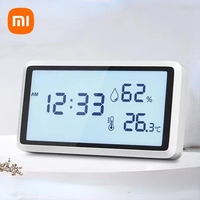 Xiaomi Electronic Thermometer Hygrometer Weather Station High Precision with Table Clock Function Mini Thermometer LCD Tools