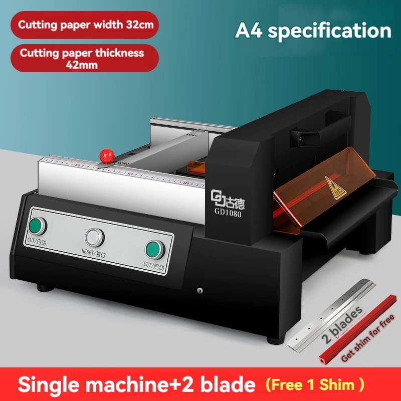 A4 Automatic Paper Cutting Machine 220v Electric Book Cutting Machine Thick Layer Large Cutting Machine Glue-Mounted