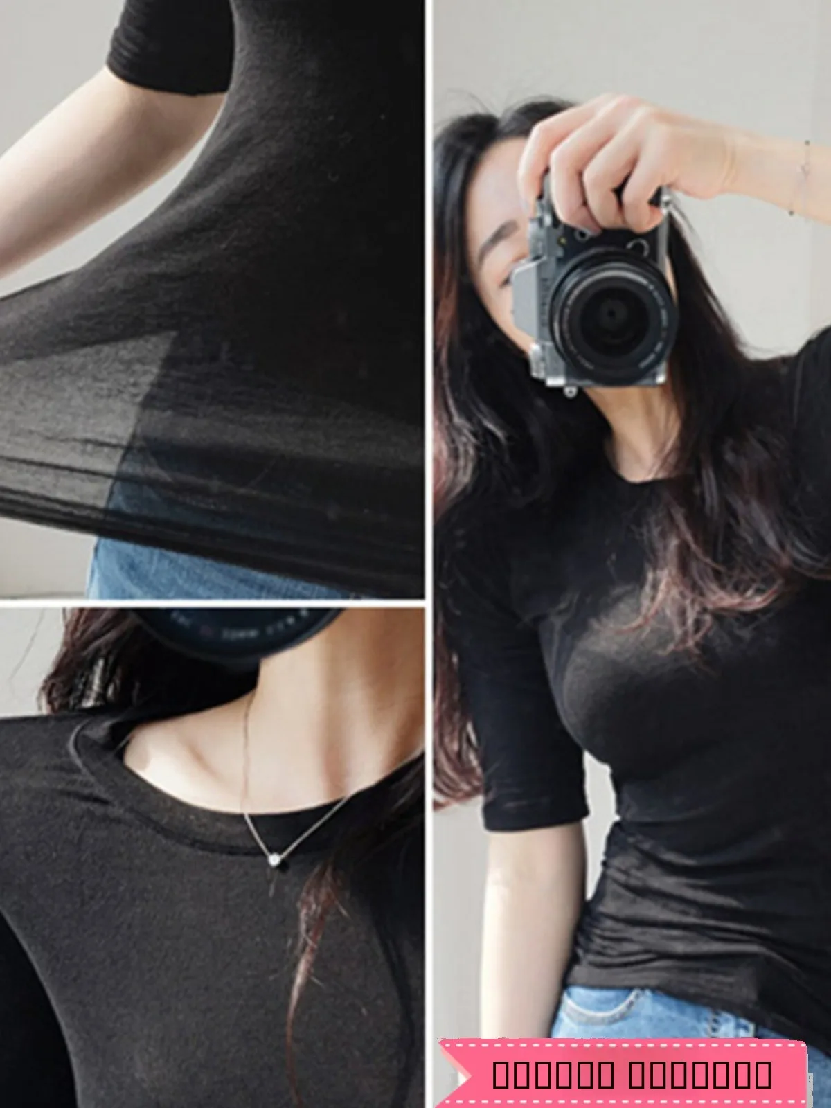 

Удобная эластичная приталенная футболка с коротким рукавом и круглым вырезом для женщин, новинка лета 2025 года, корейская версия, хлопок, Dongda Gate