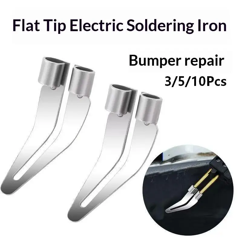 3/5/10Pcs Welding Smoothing Tip Hot Stapler Repair Tool 45 Degree Elbow Design For Car Bumper Plastic Repair Welding Tools