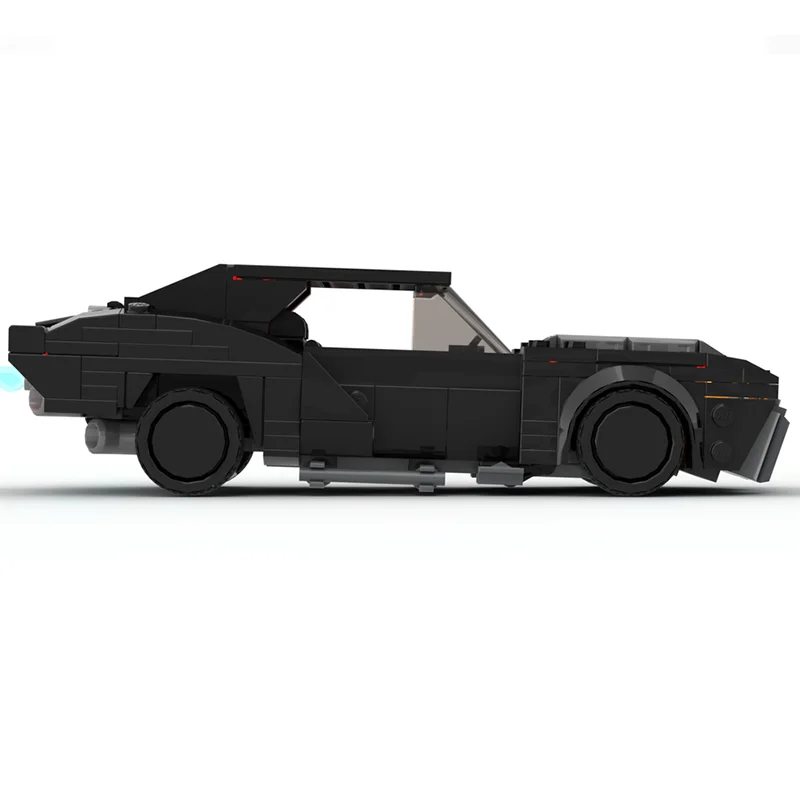 337 pçs novo modelo de carro moc filme jogo série bloco de construção carro vingança "batmobile oito grades carro bloco de construção das crianças brinquedo