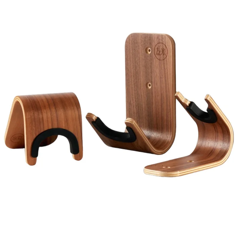 Wood Wall Mounted Hanger Hook Display Rack Hanging Shelf Easy To Install For Guitar Ukulele Stringed Instrument Accessories