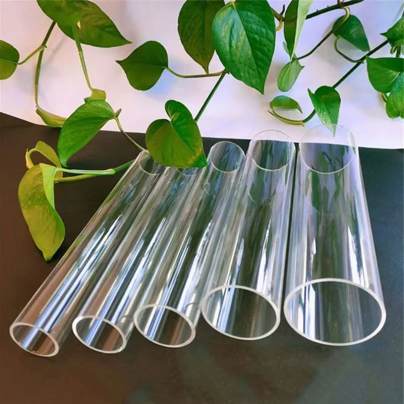 1-4Pcs Clear PMMA Round Hollow Tube Bubble-Free Transparent Plexiglass Pipe OD 16-110mm  L200-500mm for DIY Model Craft Making