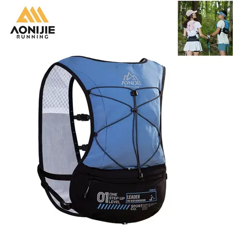 AONIJIE C9113 5L 다기능 야외 러닝 배낭 스포츠 크로스 컨트리 수화 팩 배낭 조끼 가슴 78-116cm