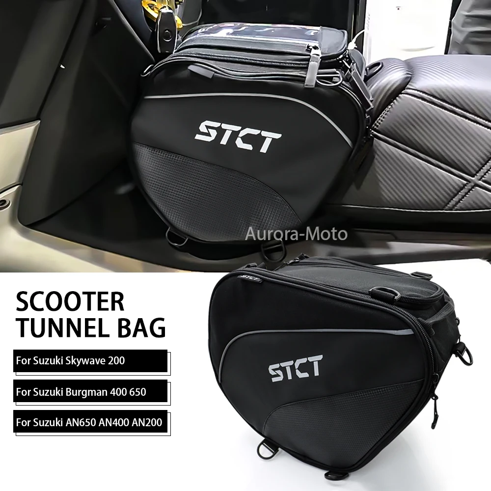 

Motorcycle Scooter Tunnel Seat Bag For Suzuki Skywave 200 Burgman 400 650 AN650 AN400 AN200 Tank Saddle Bags Pedal package ﻿