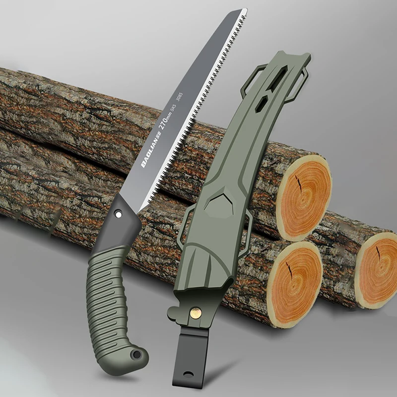 Folding Hand Saw Ergonomic Non-Slip Handle Hand Saw for Wood Branch Cutting Tree Trimming Outdoor Gardening Cutting Hand Tools