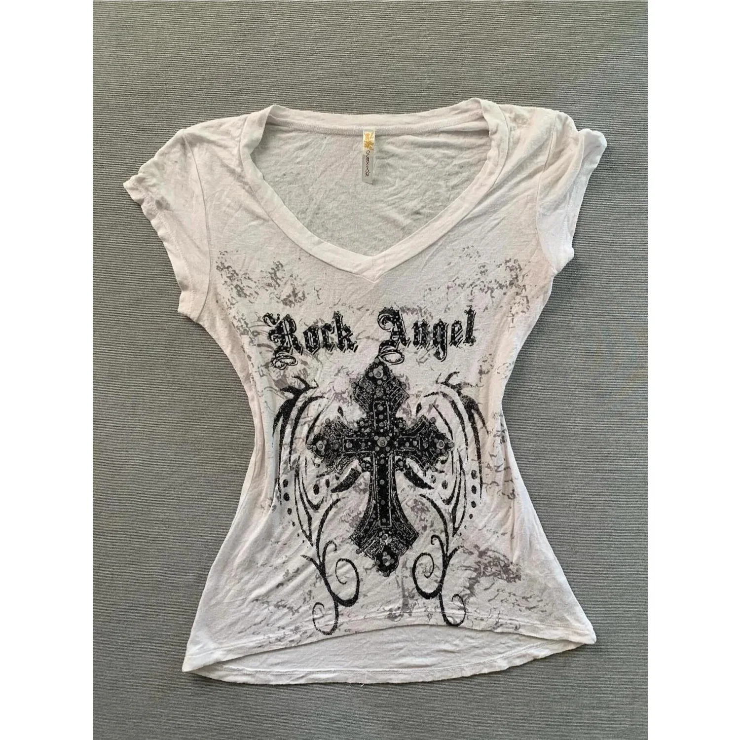 

2026 Gothic T-shirts Women Y2k Crop Tops Summer Sweet Tshirts Japanese Kawaii Tees Vintage Casual Fashion Subculture Punk Chic