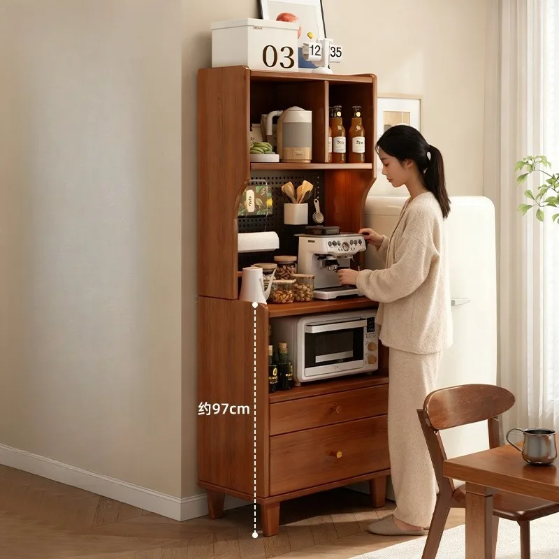 Integrated side cabinet against the wall, locker, household small narrow cabinet, coffee cabinet