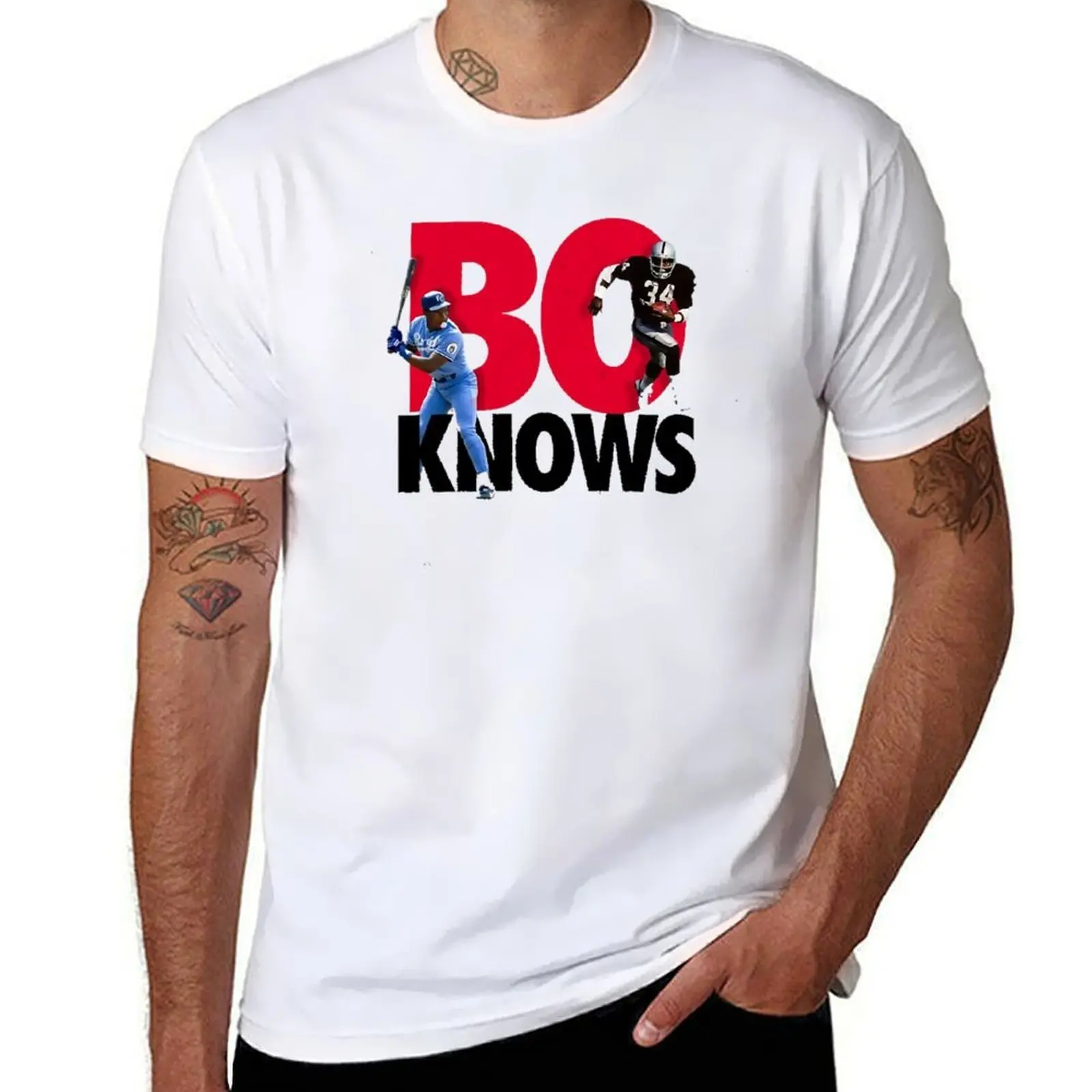 

Bo Knows Jackson T-Shirt t shirt custom print t shirts for man slim fit T-Shirt