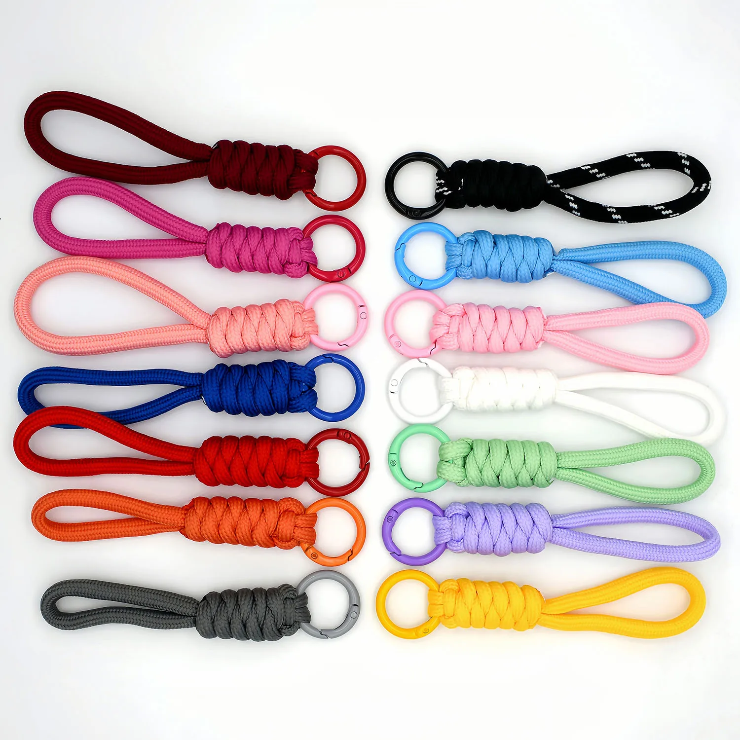 Creative Braided Lanyard Keychain for Phone Case Women Anti Lost Knot Rope Strap Car Key Chains DIY Accessories Fashion Keyring