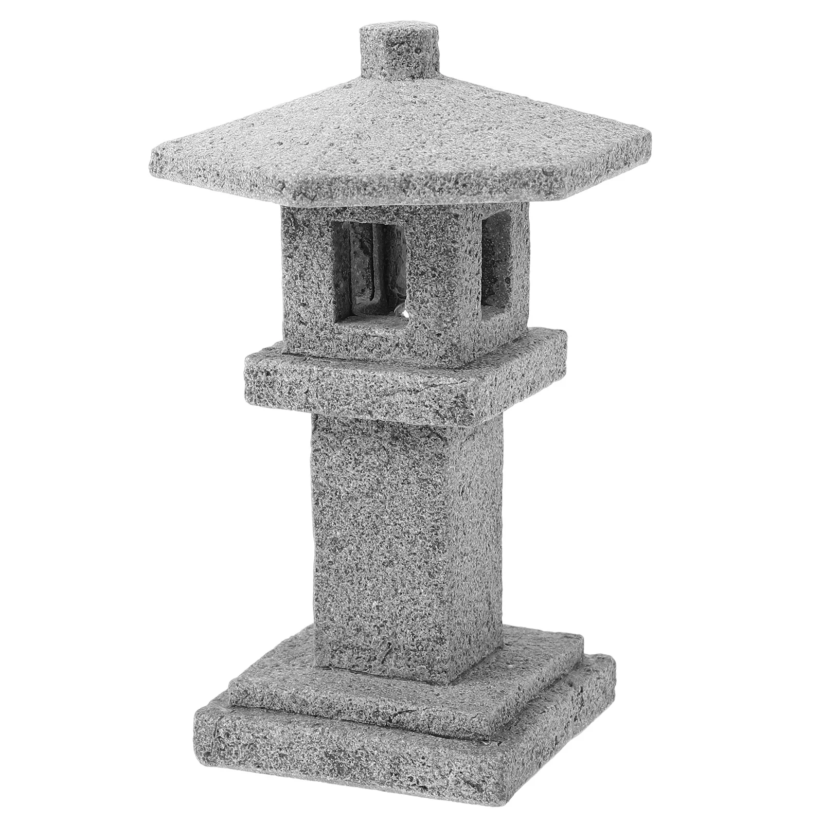 

1Set Simulation Hexagonal Pavilion Ornament Miniature Garden Decor for Outdoor Indoor Landscape Bonsai Tabletop Decoration