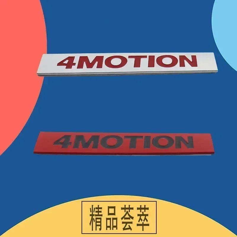 OK 3D Premium Four 4 MOTION 4MOTION for car Hood Fender Rear trunk Bonnet Nameplate Decal Emblem Badge Sticker