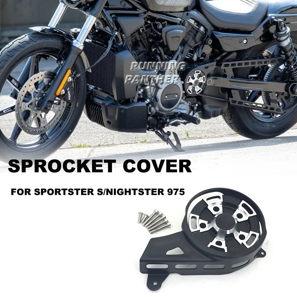 

Motorcycle Front Drive Pulley Engine Upper Sprocket Guard Cover For RH1250S Sportster S 1250 RH 1250 S RH975 Nightster 975 2022