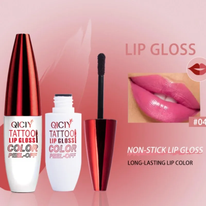 4-kolorowa szminka do ust, trwała i naturalna, malująca obrys ust, błyszczyk do ust, urocze usta, kosmetyki do ust