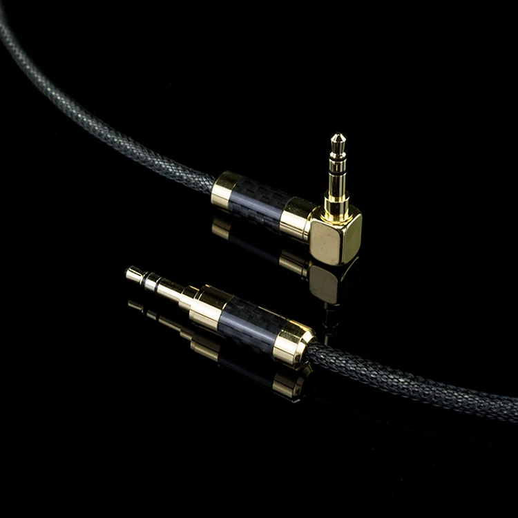 HIFI posrebrzany przewód AUX Jack 3.5mm kabel Audio 3.5mm Jack kabel głośnikowy do słuchawek telefonicznych samochodu przewód AUX kabel niski poziom