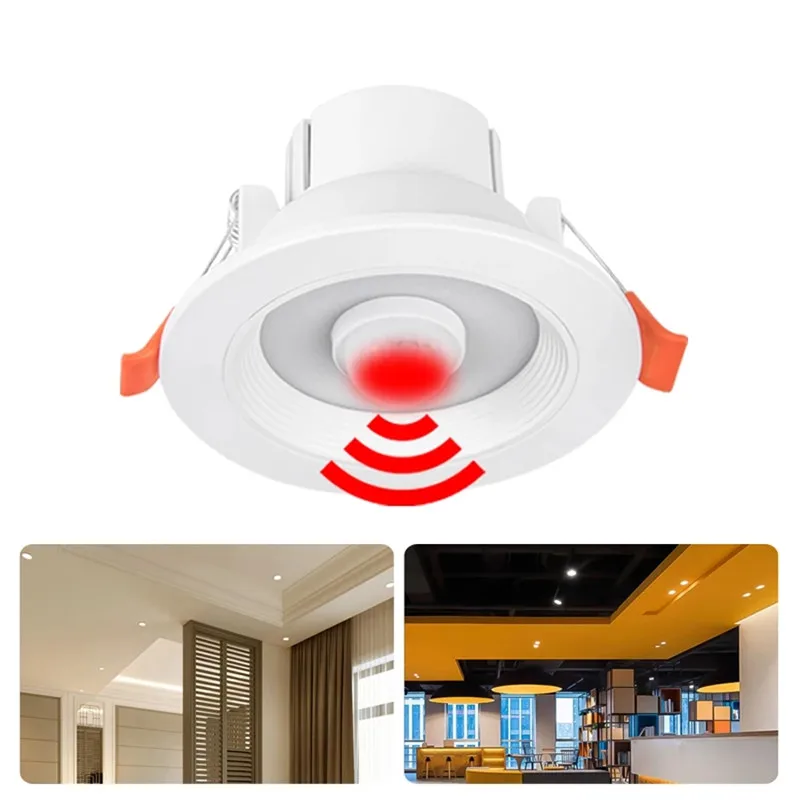 

PIR Motion Sensor Ceiling Lights 9W Recessed Stairs Lighting LED Downlight 5W 10W 15W 20W Smart Home LED Spot Lamp 85-265V