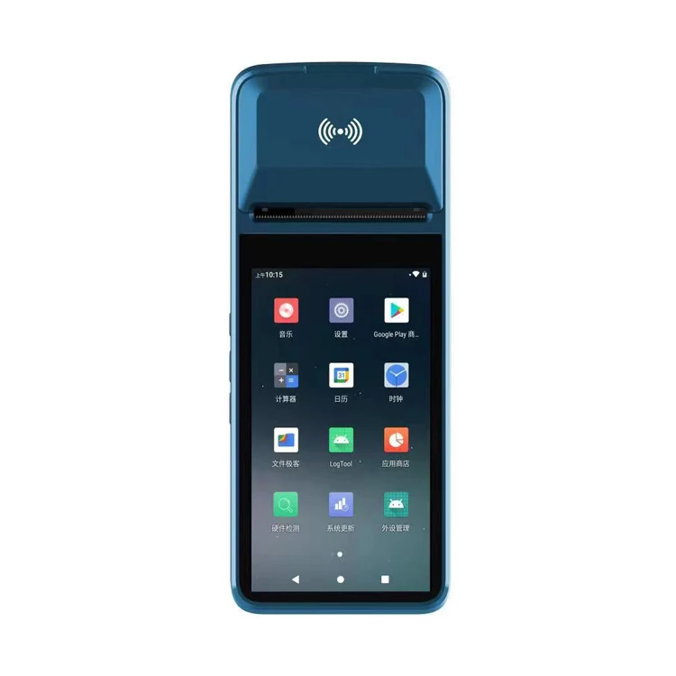 Android 11 d'écran tactile de terminal de position mobile 4G avec le scanner de code QR de caméra de lecteur de carte