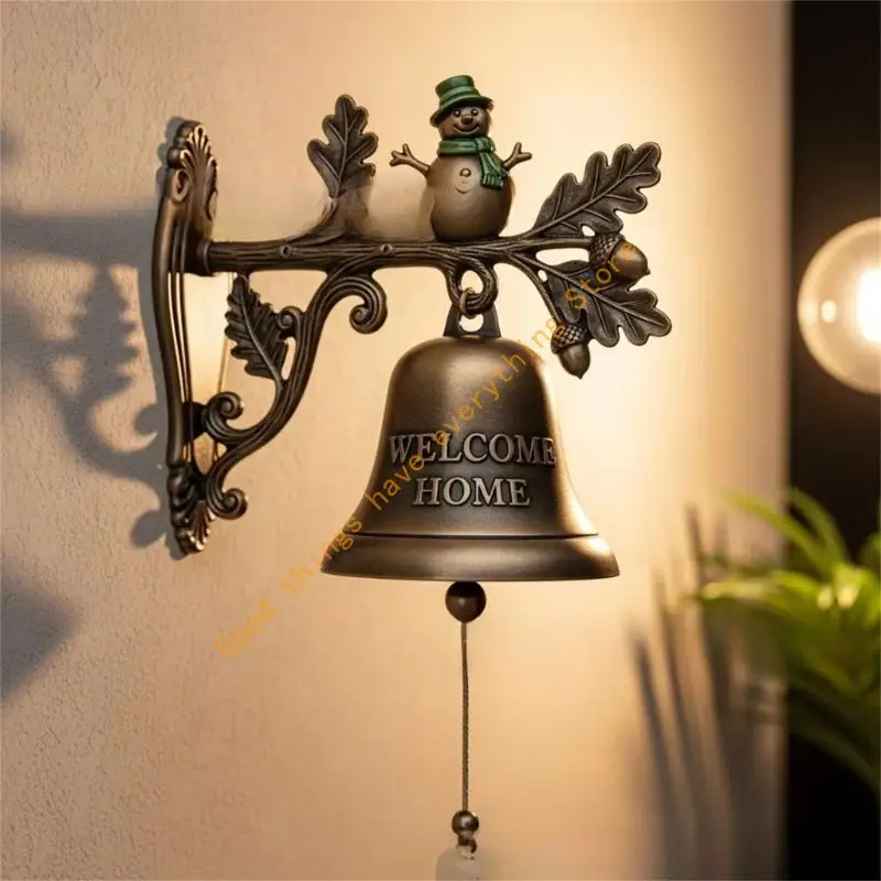 Metal Christmas Entry Doorbell Seasonal Welcome Sign Impermeable Plan Quick Arrange Gift Concept for Home Shop Decors 55KF