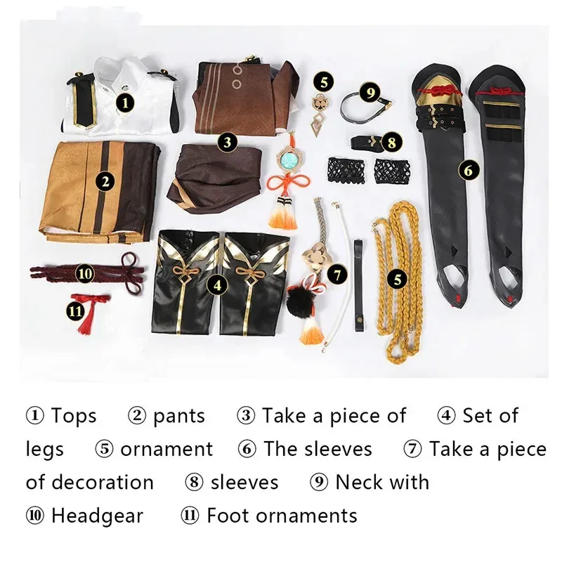 Game Genshin Impact Costume Anime Shikanoin Heizou Cosplay Wig Men Uniform Halloween Carnival Role Playa;3,v'5.t;8,