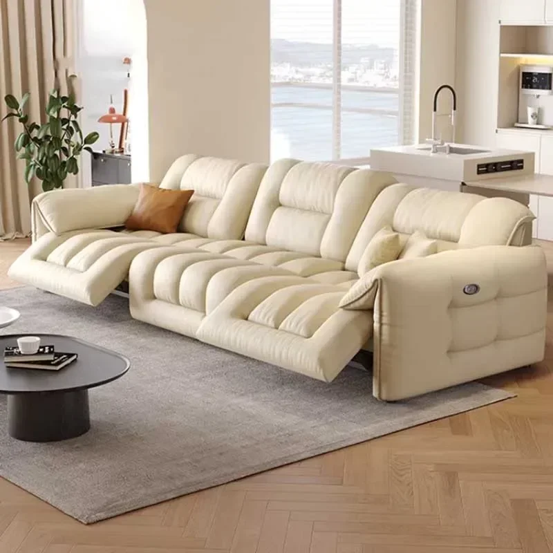 

Armrest Beige Living Room Sofas Design Electric Recliner Lounges Living Room Sofas Luxury Nordic Divano Moderno Unique Furniture