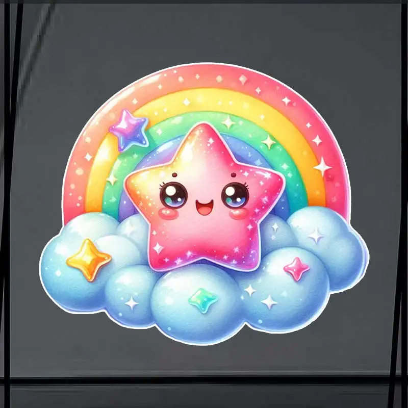 

Sparkling Stars Car Sticker Vinyl Decal Waterproof Rear Window Motorcycle Camper Bumper Truck Laptop Decoration SH1090