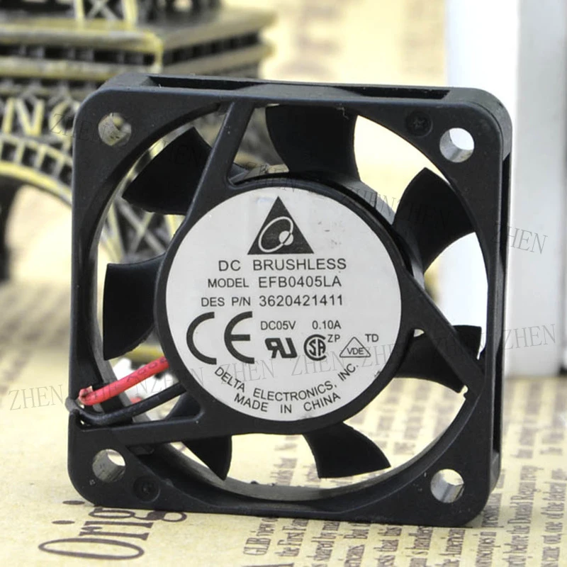 S New for Delta EFB0405LA 40*40*10mm 5V 0.10A 2pin Cooling Fan#QW