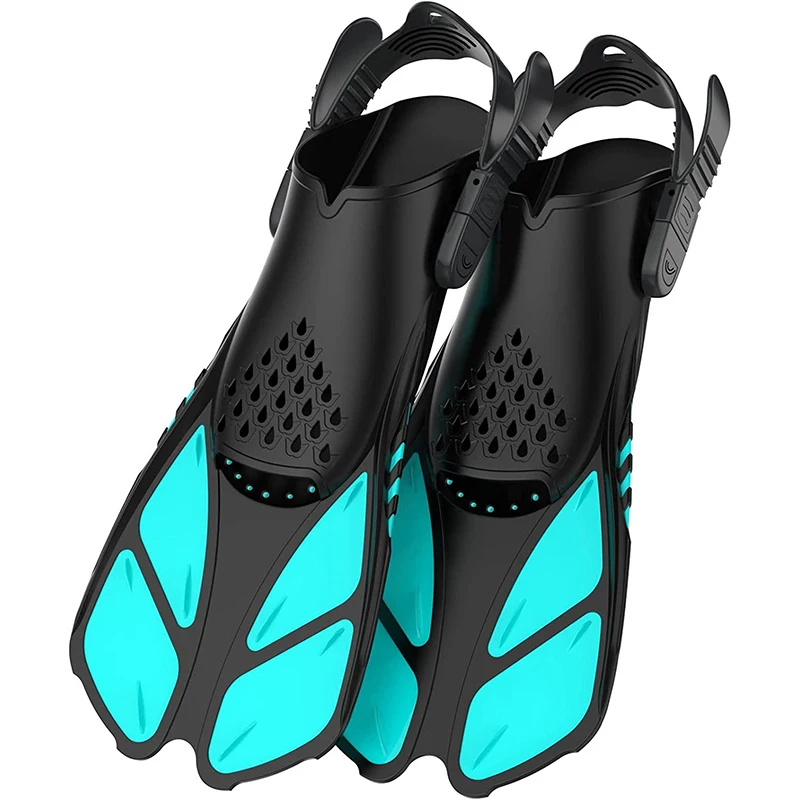 Adult Fins With Adjustable Laces, Diving Fins, Swimming Fins, Diving Flippers, Beauty Fish Fins