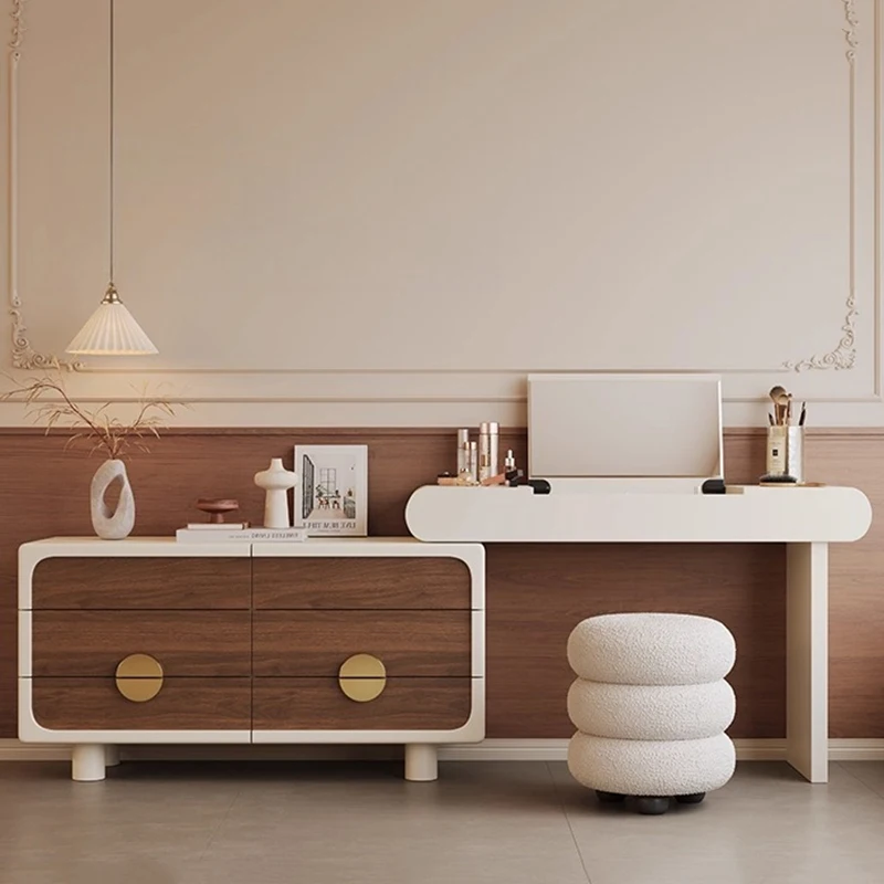 

Mirror Princess Dressing Table Multifunctional AdjustableToiletries Desks Dressing Table Fashion Headboards Toaletka Accessories