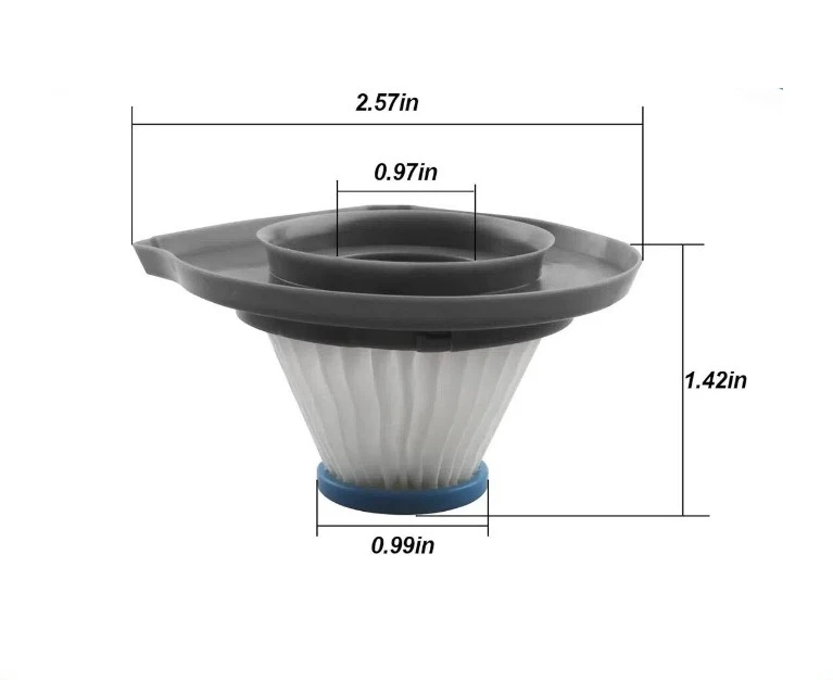 Suitable for Black and decker  hlvcf10 vacuum cleaner accessories filters