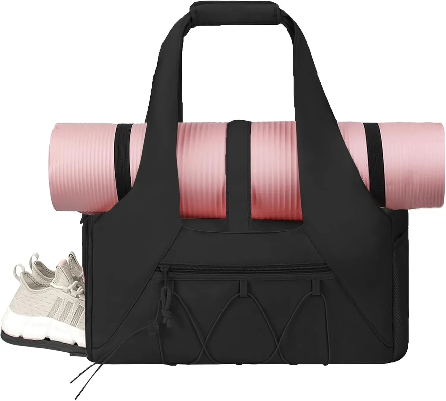Водонепроницаемая легкая спортивная сумка с держателем для бутылки с водой, несколько карманов, спортивная сумка для женщин, маленькая с отделением для обуви и йогой B