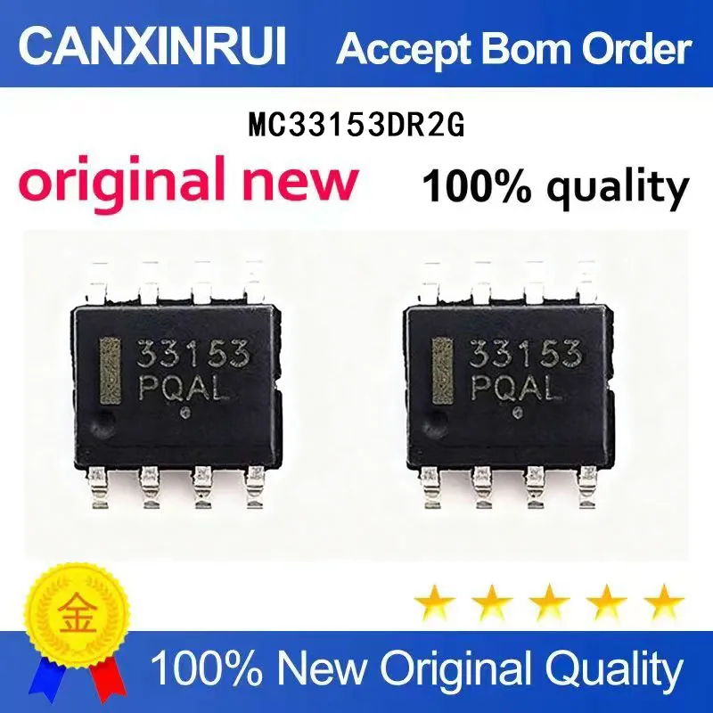 (5-100pieces)Brand new original MC33153DR2G 33153 SMD SOP-8 driver IC chip, starting from one piece