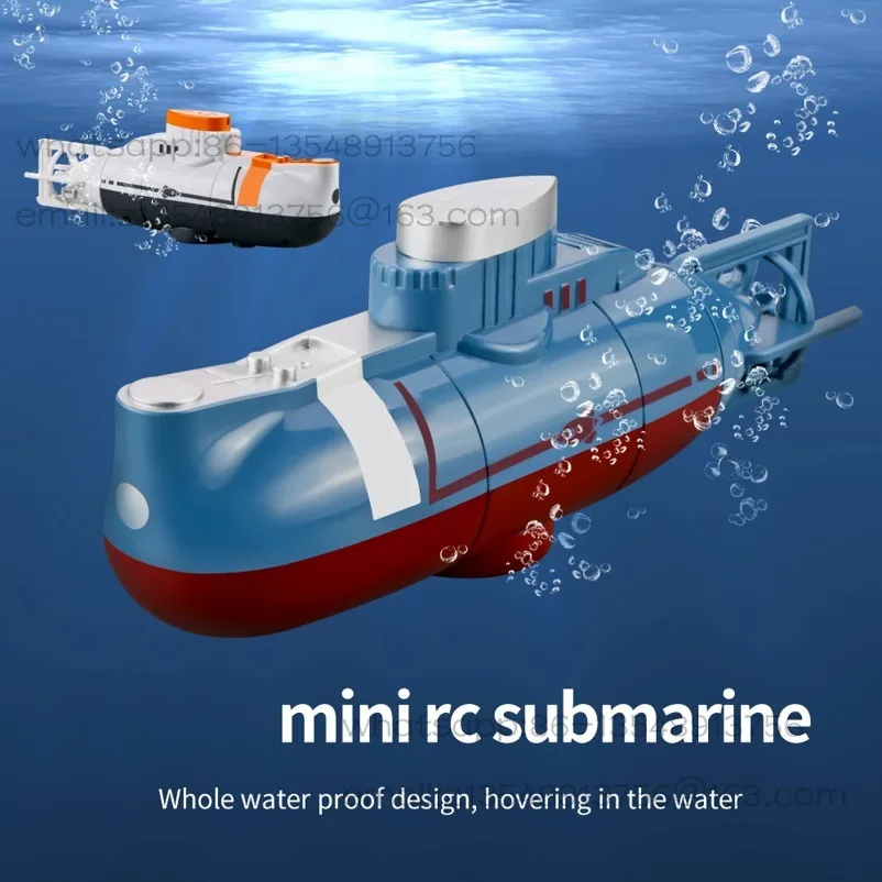 Mini RC Submarine 0.1m/s Speed Remote Control Boat Waterproof Diving Toy Simulation Model for Kids Christmas Gift  New Year Gift