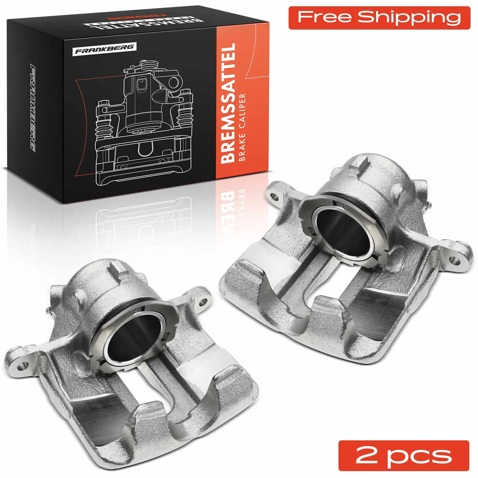 Frankberg 2x Bremssattel Vorne Links Rechts für Mercedes-Benz 124 C124 W124 S124 W201 A124 19-900 0014201883 341080 0014201983