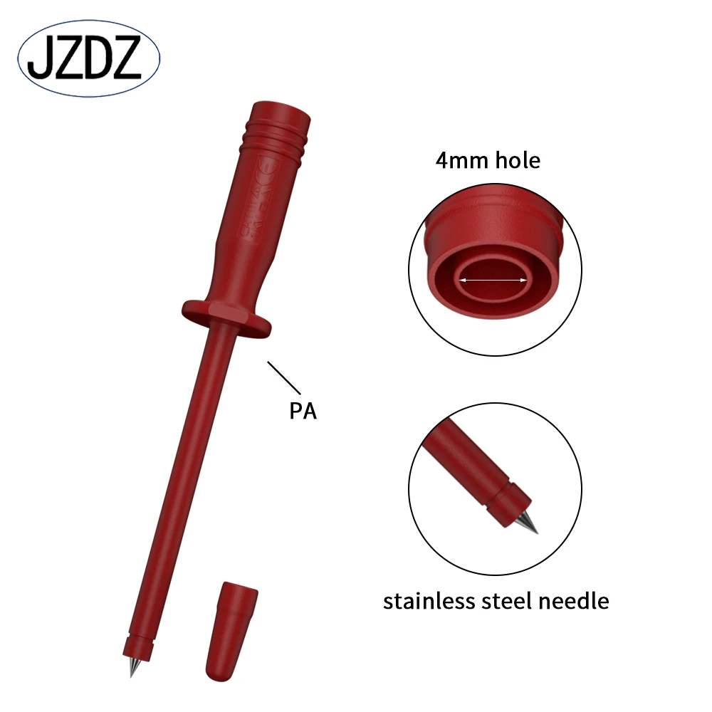Imagem -03 - Teste Elétrico Leva Kit para Multímetro Sondas de Teste Pinça Clipes Jacaré Gancho Teste Flexível Cabo de Medição Grupo Ferramentas Faça Você Mesmo 23 Pcs