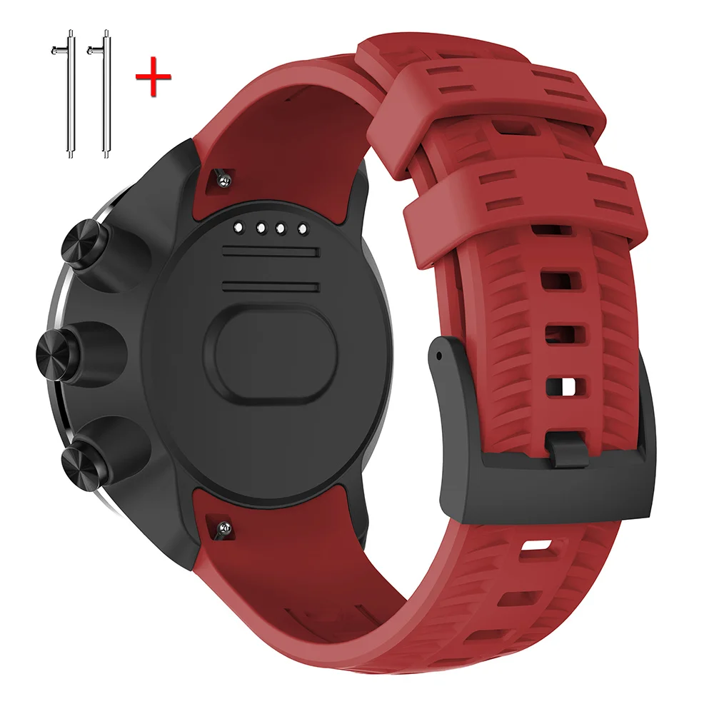 Strap For Suunto 9/D5 | For Suunto Spartan Sport High Quality Silicone Sport Original Watchband Adjustable Wristband With Screws