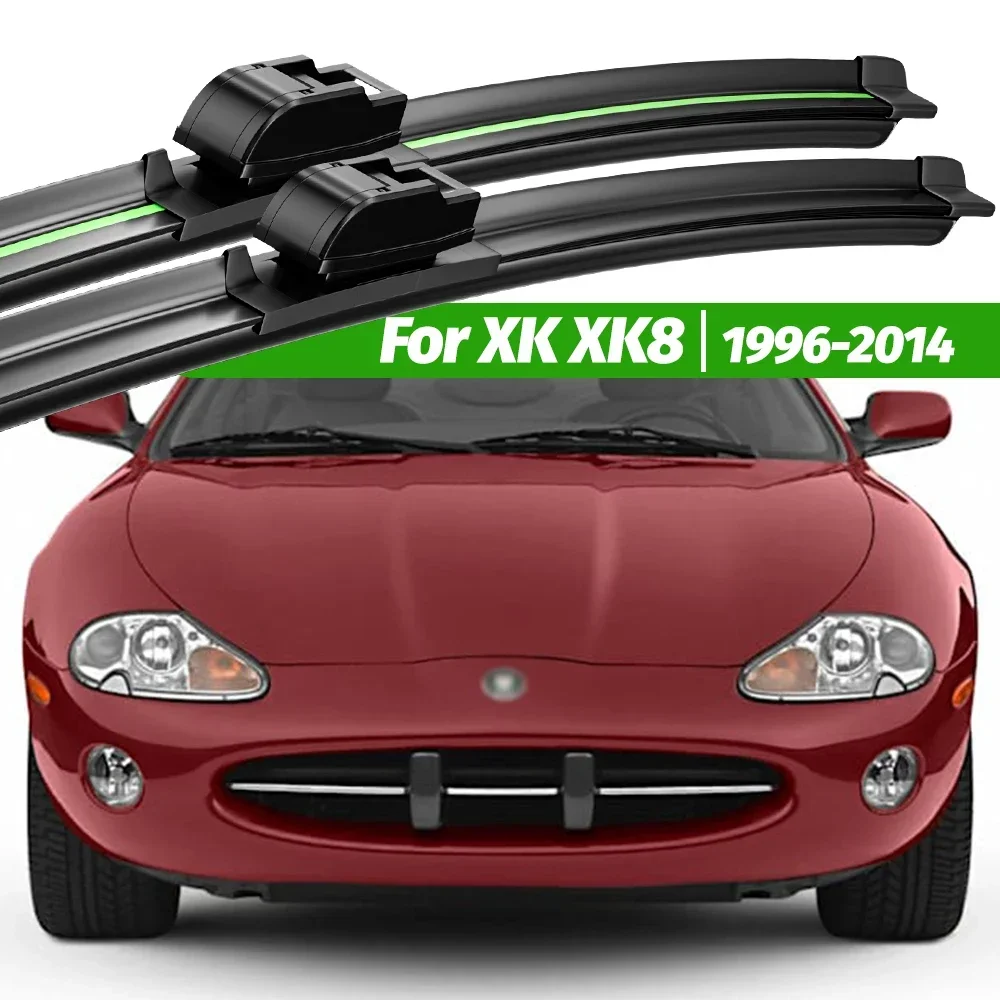 

For Jaguar XK XK8 1996-2014 2pcs Front Windshield Wiper Blades 2000 2005 2010 2011 2013 Windscreen Window Accessories