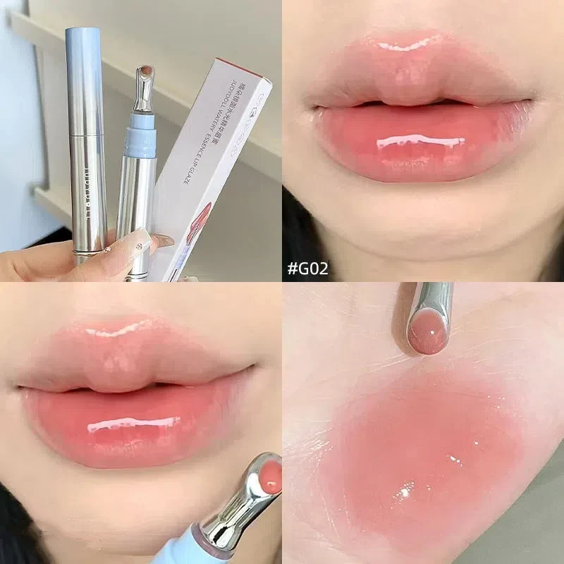 Judydoll Ice Diamond Essence ملمع الشفاه النفط مرآة ضوء الماء الشفاه تينت يتلاشى خطوط الشفاه أحمر الشفاه مرطب الشفاه ممتلئ الجسم ماكياج