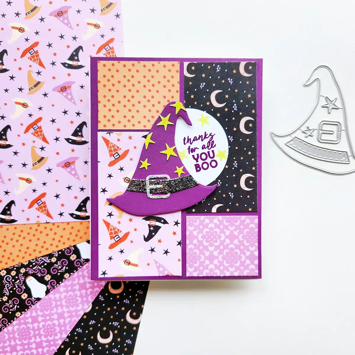 Happy Halloween Haunted Corner Metal Cutting Dies Stamps for DIY Scrapbooking Album Stamp Make Paper Card Embossing New Die