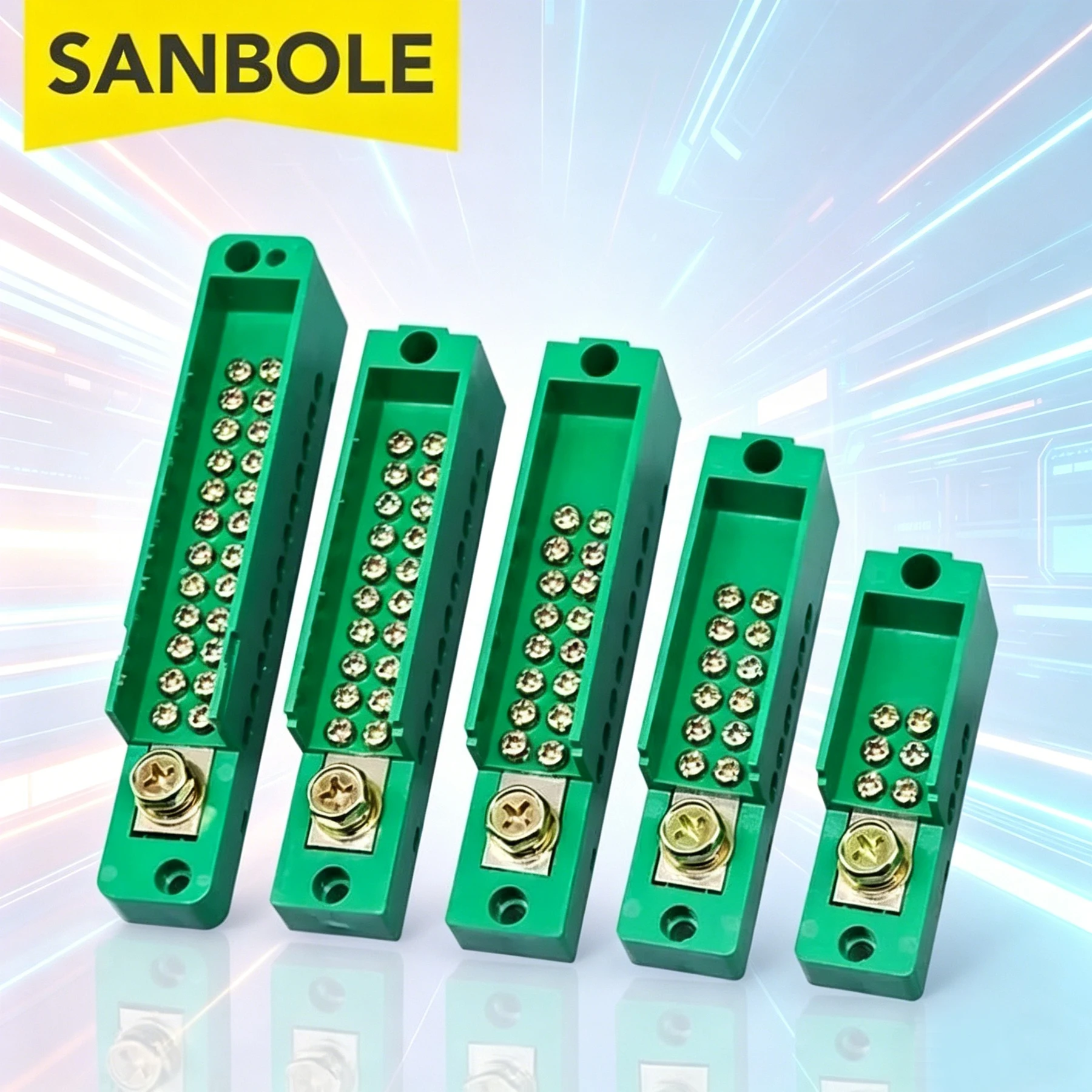 FJ6 Series One-in Multi-out Distribution Terminal Box Single Pole 4/6/8/9/10/12/15/16 Meter Splitter Junction