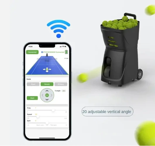 Tennis Automatic Serve Machine ABS Material, Durable, Suitable For Beginner Training, Single Shot