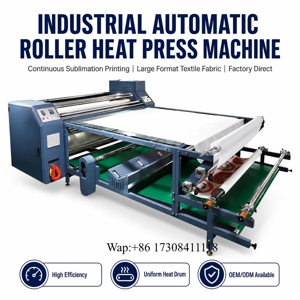 Factory Wholesale Roller Calendar Press Rotary Textile Heat Transfer Fabric Sublimation 1.6/1.8 Meter Oil Drum Heat Press
