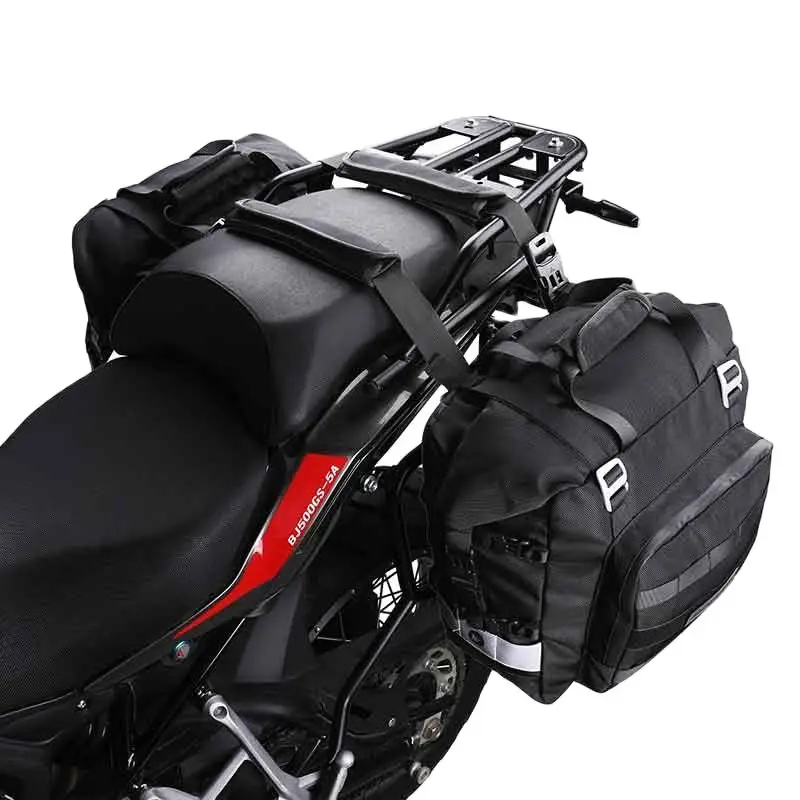 

Waterproof Motorcycle Side Bag, Rear Seat Bag, Large Capacity Rear Shelf, Medium to Long-Distance Travel