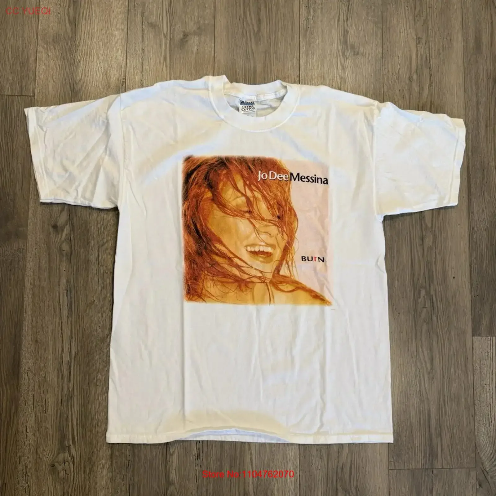 Camiseta de concierto de Jo Dee Messina 2001 Burn, talla XL, blanca, estilo country vintage, lavada, ropa urbana, cómoda, para uso diario
