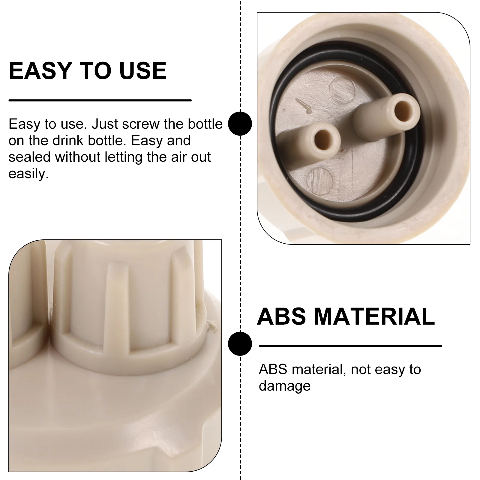 

4pcs CO2 Bottle Cap for Aquarium Air Diffuser Regulator Pump DIY CO2 Setup Accessory Safe Fish Plant Plastic