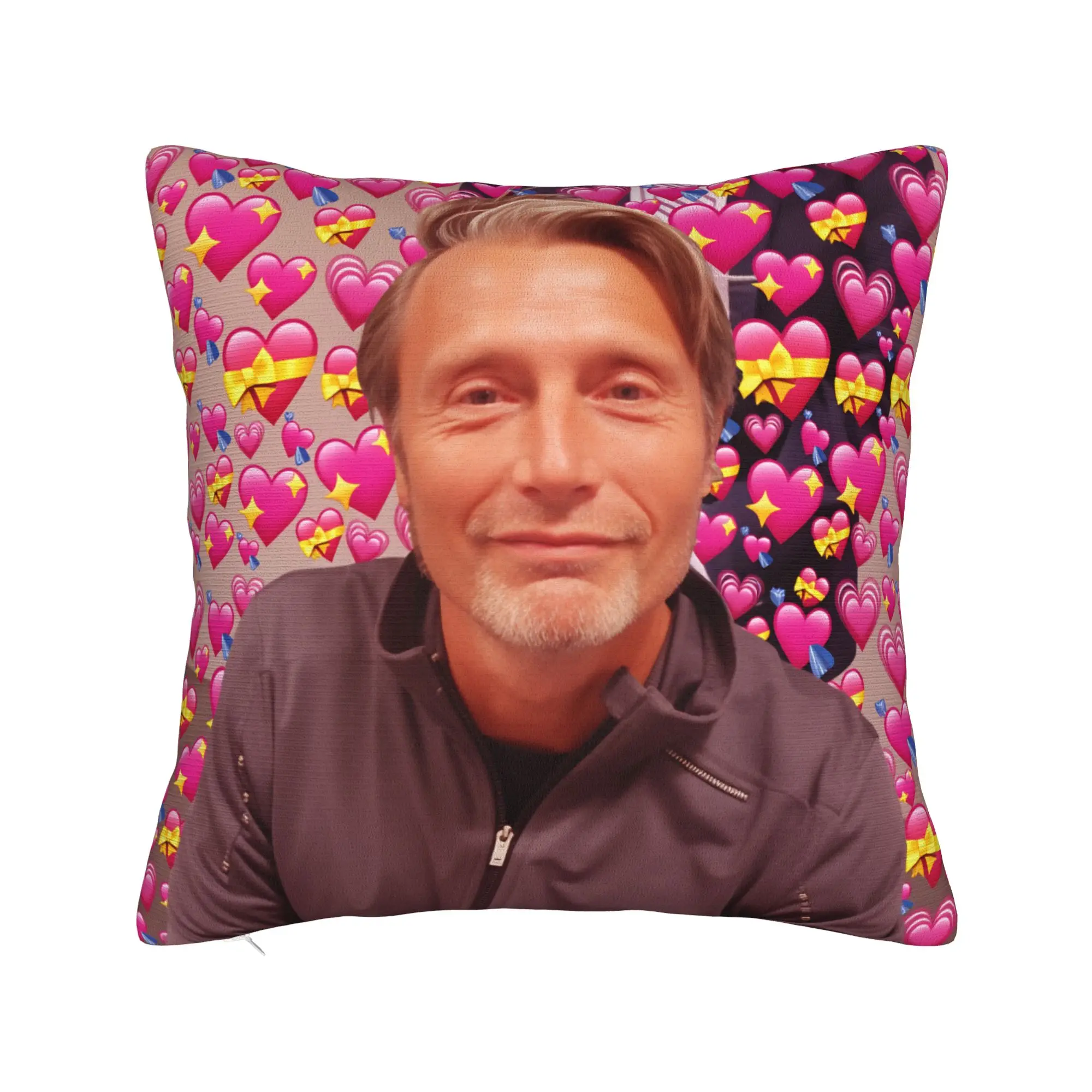 Mads Mikkelsen Hannibal Funny Pillow Cover  Kawaii Pillow Case For Chair Sofa Home Decor Custom Pillowcases Gift