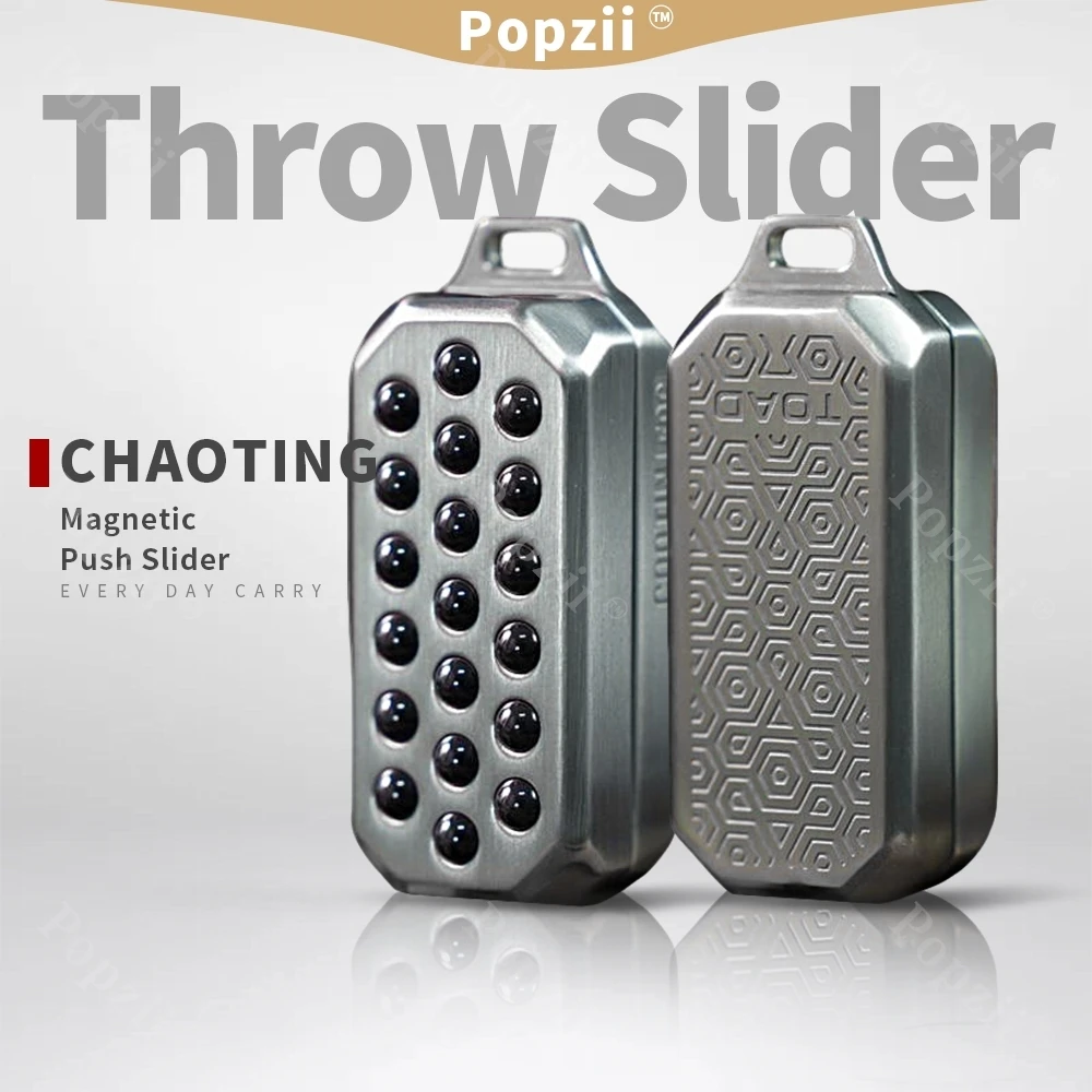 

CHAOTING Toad Throw Slider Magnet Fidget Slider Stainless Steel Rotates Left and Right 360° Multiple Ways to Play Fidgeting toys