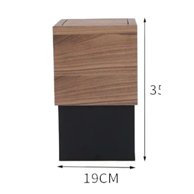 

10L garbage bin wooden kitchen bathroom garbage bin living room bedroom simple modern toilet garbage bin