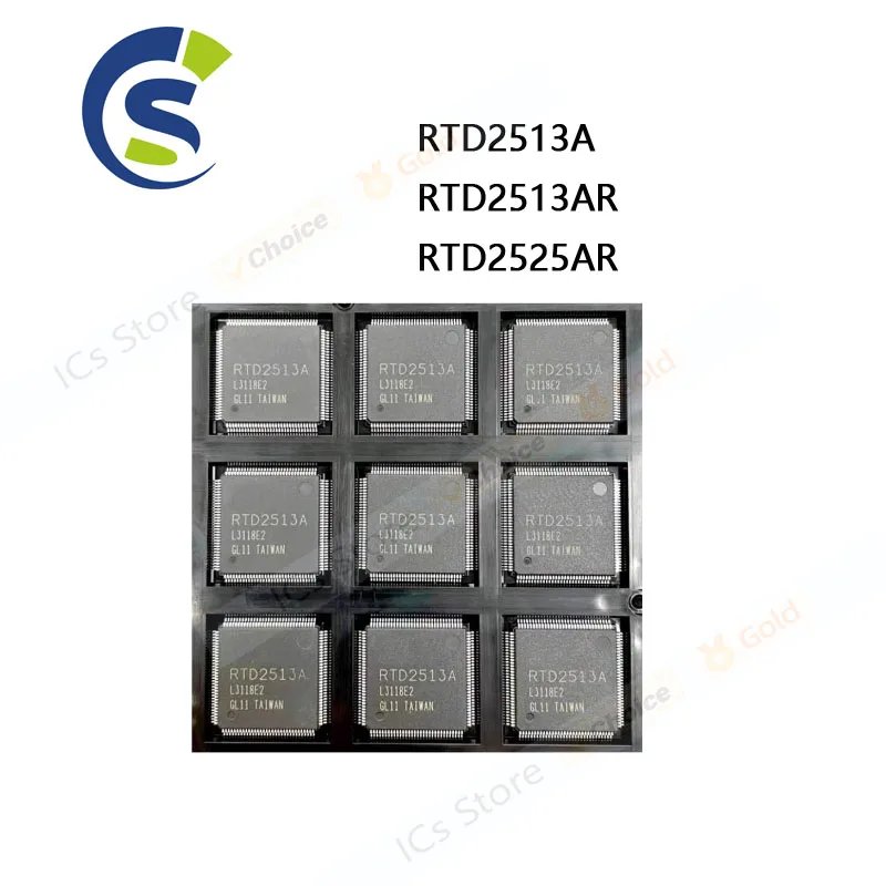 1PCS New and Original  QFP-128 Chipset RTD2513A RTD2513AR RTD2525AR